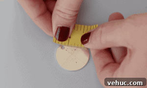 How to Make Stamped Constellation Necklaces (Video) 13 round metal circle taped down with masking tape