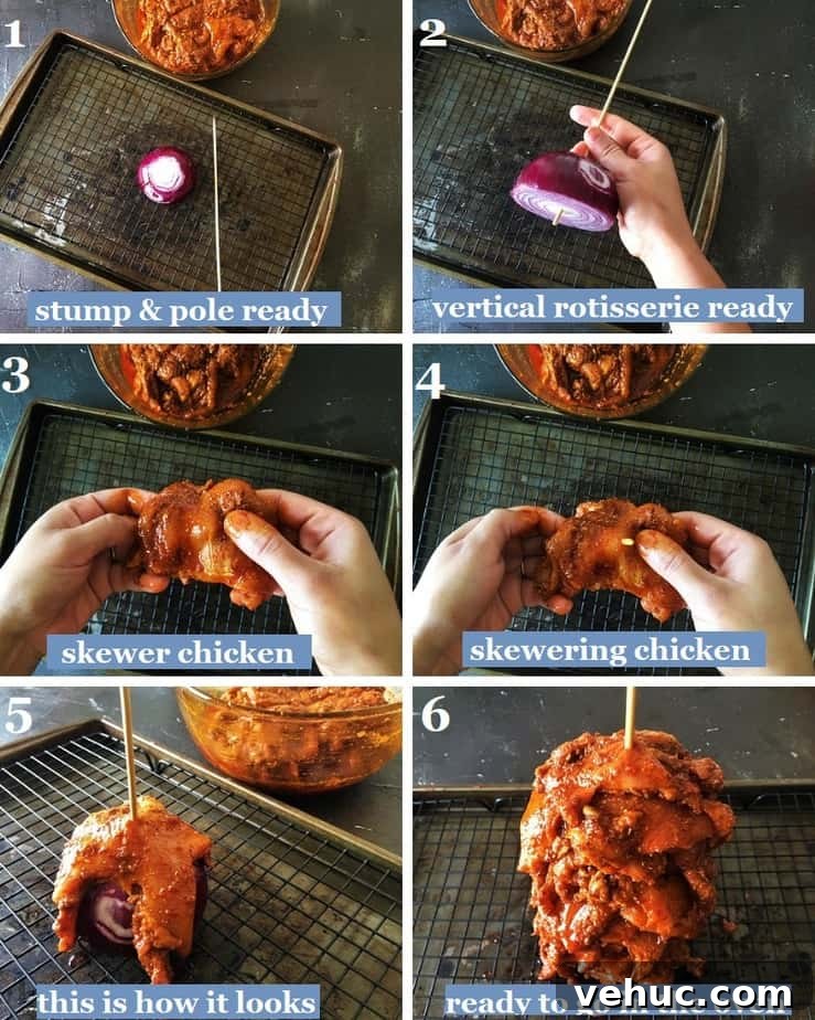 Authentic Greek Chicken Gyros with Creamy Tzatziki Sauce 9 chicken gyro meat making steps