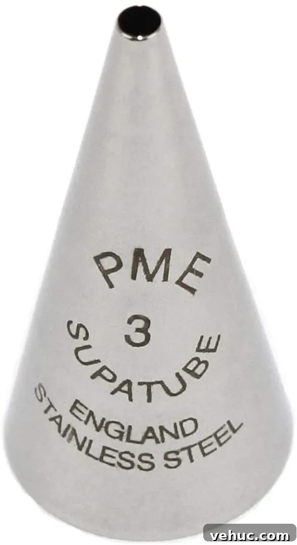 Blood-Spattered Halloween Cookie Ideas for a Spooky Party 26 PME No.3 Stainless Steel Writing Nozzle