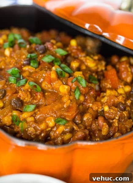Chicken, Black Bean & Pumpkin Chili Recipe for Fall Comfort 3 Chicken and Black Bean Pumpkin Chili