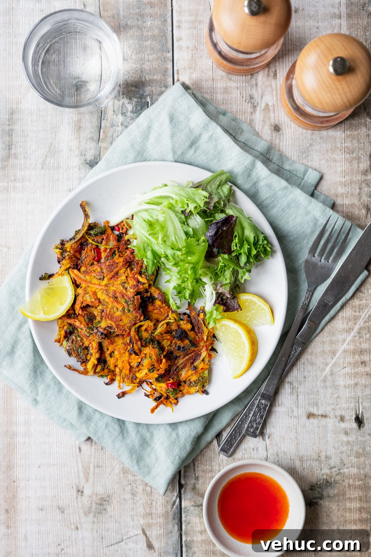 Sweet Potato & Black Bean Patties Recipe for Crispy Veggie Burgers 5 Sweet potato and black bean patties with salad