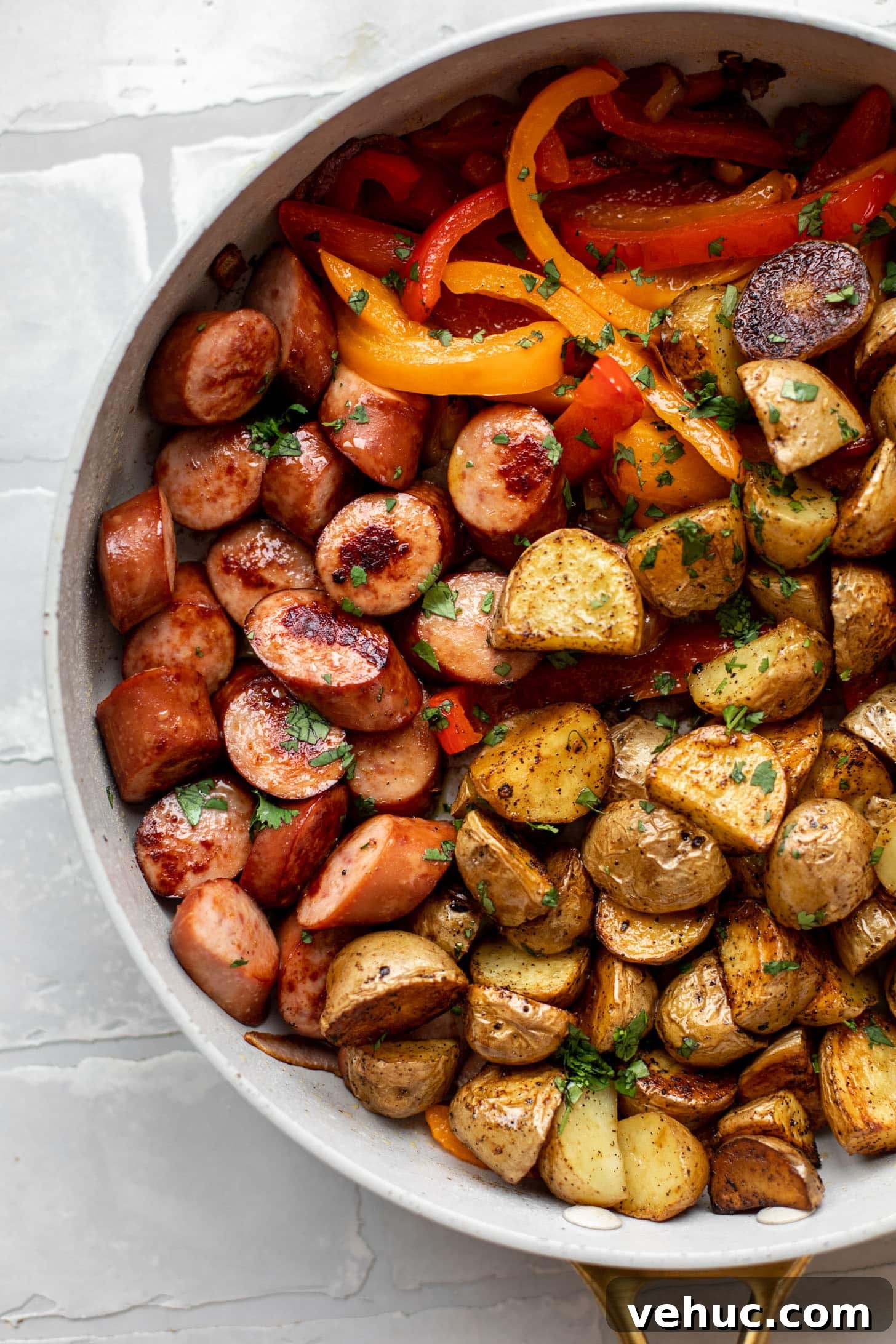 Smoked Turkey Sausage and Crispy Potato Skillet Recipe 9 img 78896 8