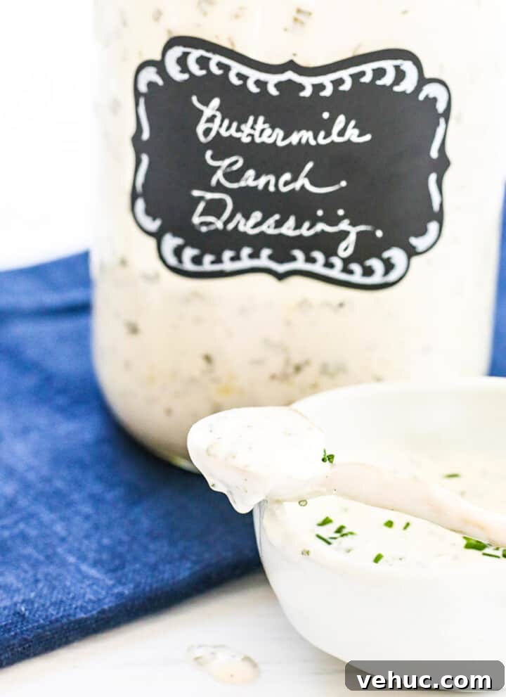 Homemade Buttermilk Ranch Dressing
