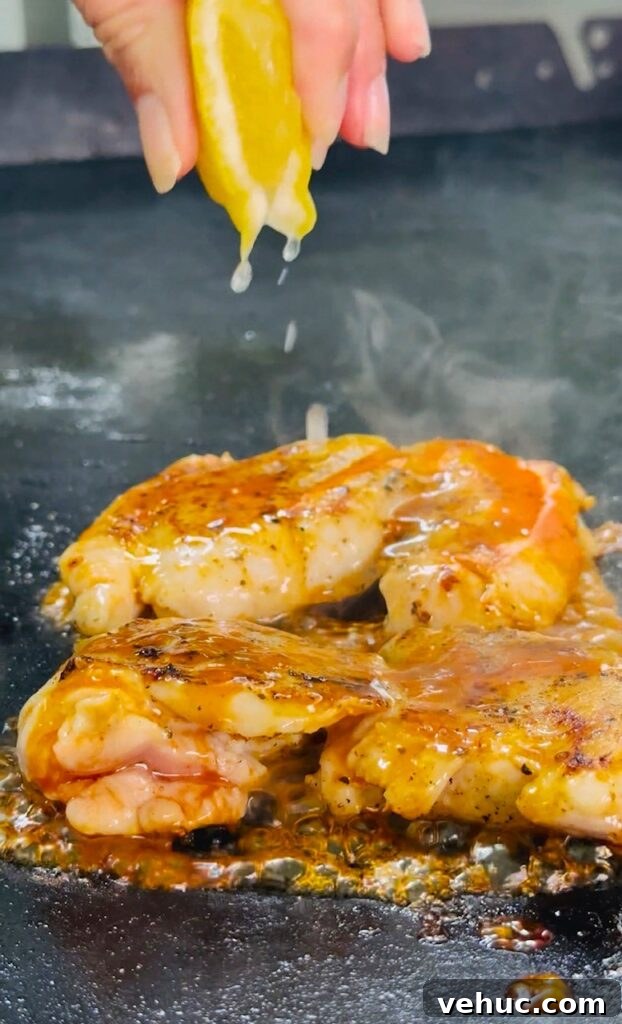 Honey-Lemon Buffalo Chicken Sandwich Recipe for Tangy Flavor 4 adding lemon to chicken