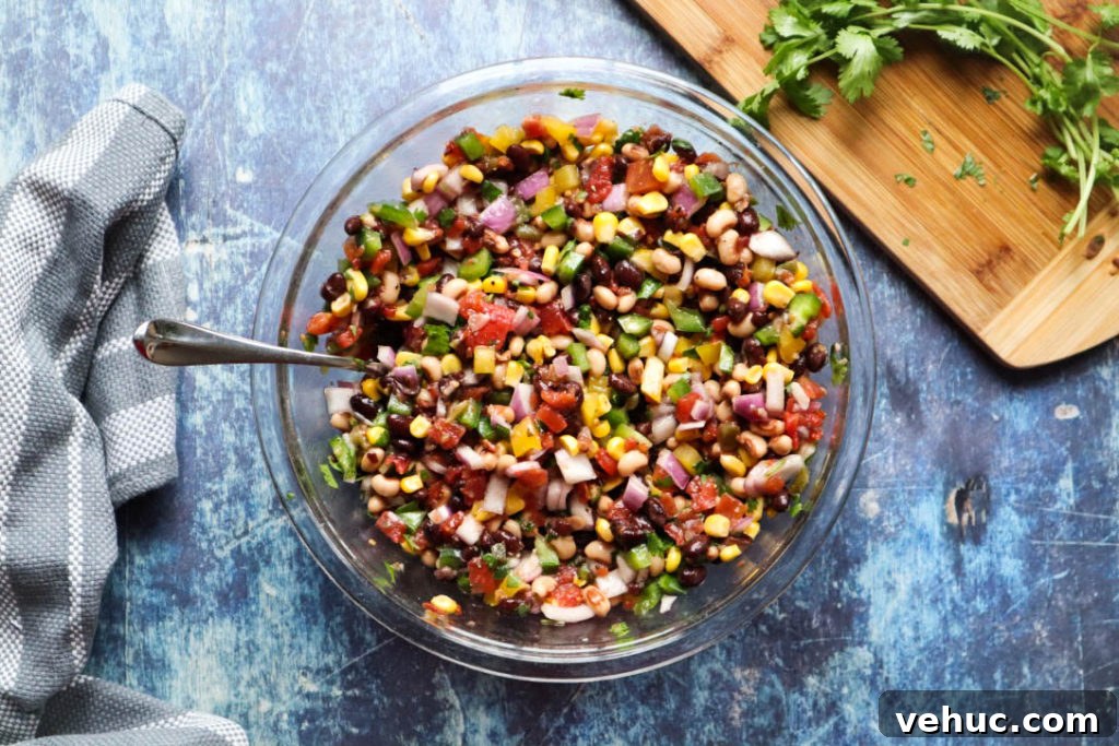 10-Minute Southern Caviar (Redneck Dip) Recipe for Parties 2 Redneck caviar in a bowl