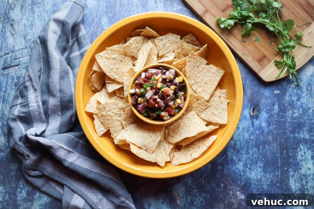 10-Minute Southern Caviar (Redneck Dip) Recipe for Parties 5 Serving redneck caviar with chips