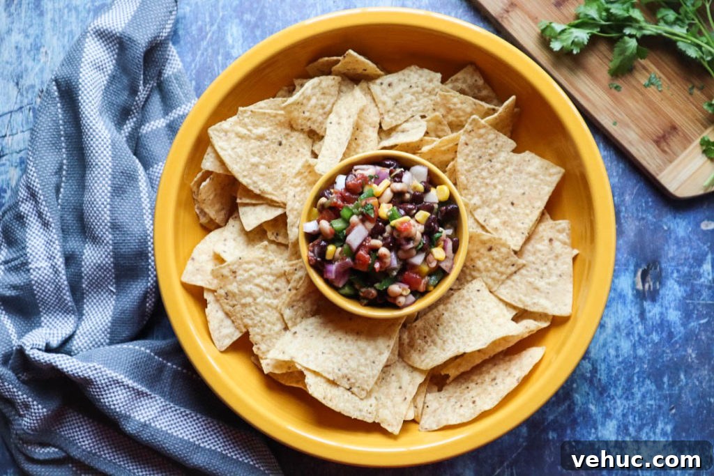 10-Minute Southern Caviar (Redneck Dip) Recipe for Parties 6 Mixing the dip