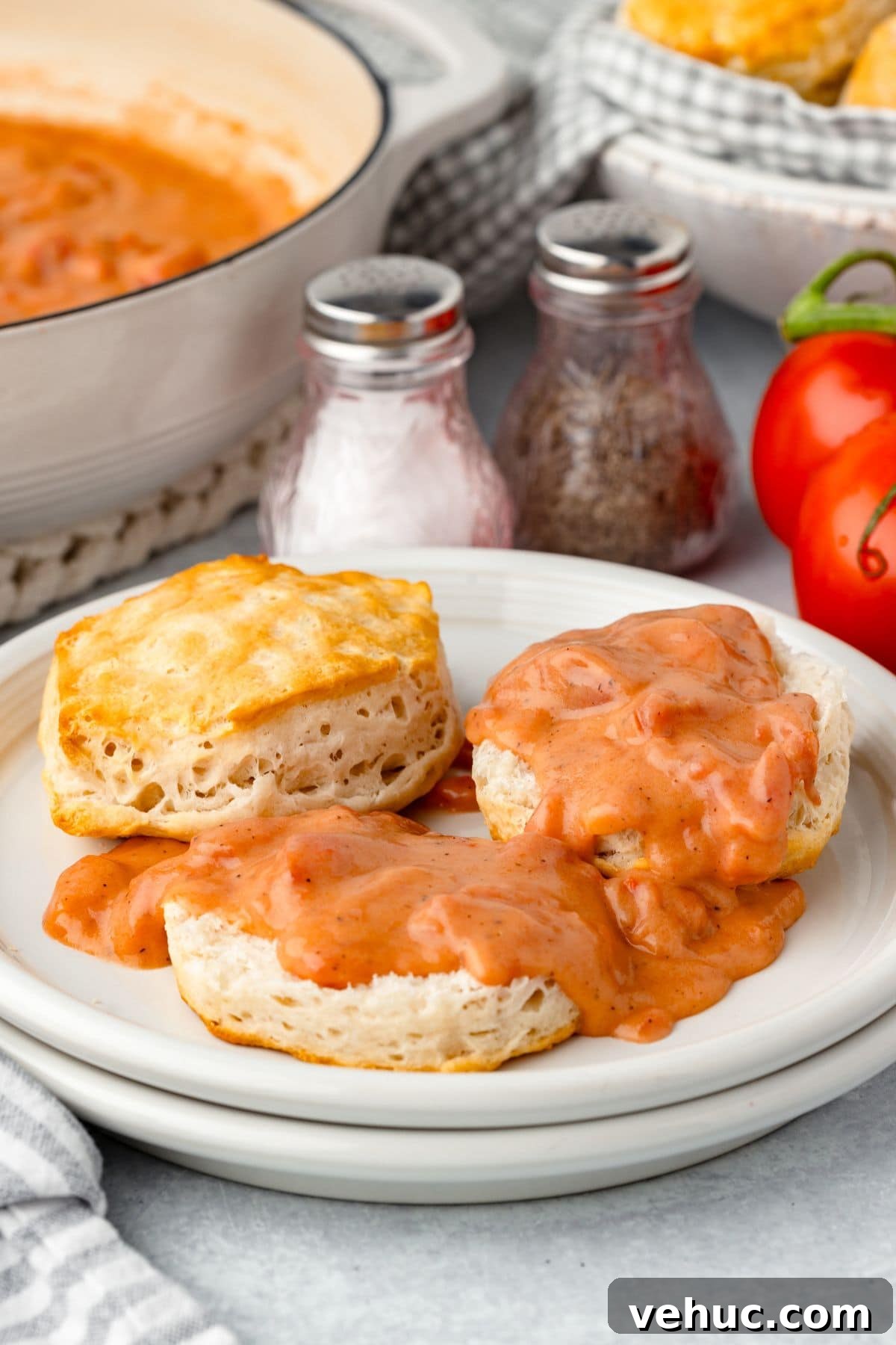 Quick Homemade Tomato Gravy Recipe for Savory Meals 2 Tomato gravy in a skillet