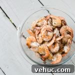 Grilled peel and eat shrimp
