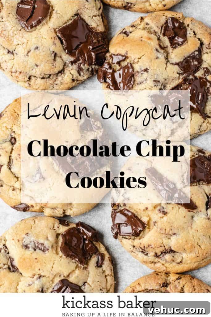 Ultimate Chocolate Chip Cookie Recipe for Gooey, Crispy Results 11 Best Chocolate Chip Cookie Recipe Levain Copycat Recipe | kickassbaker.com Pin for Pinterest