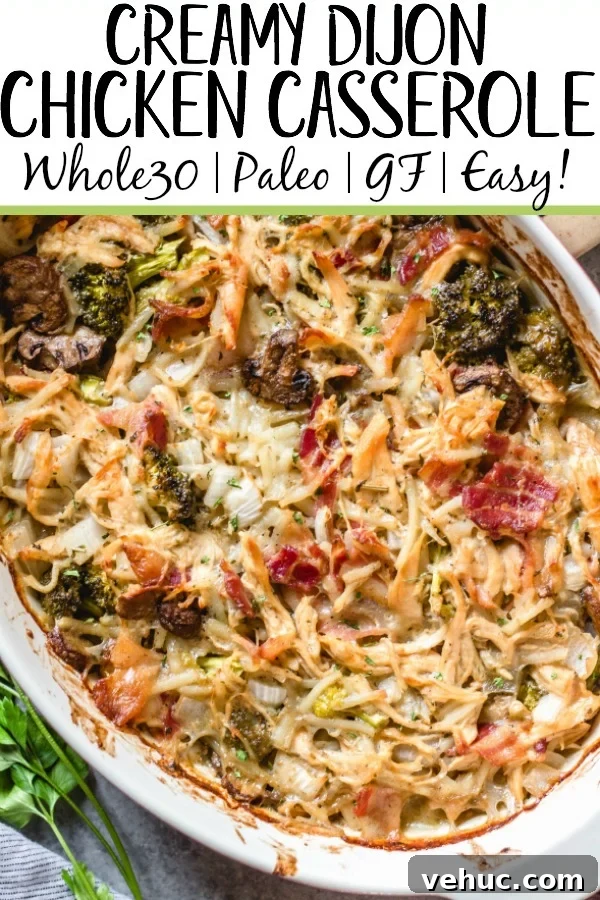 Creamy casserole served in a baking dish Creamy casserole served in a baking dish