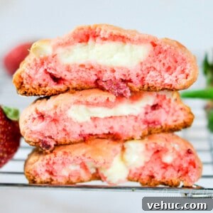 Strawberry Cheesecake Cookies Made with Cake Mix 15 thr